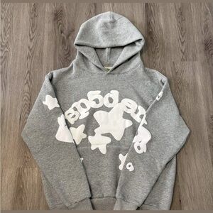 Sp5der Worldwide Grey Beluga Hoodie | Size Medium | Limited Stock